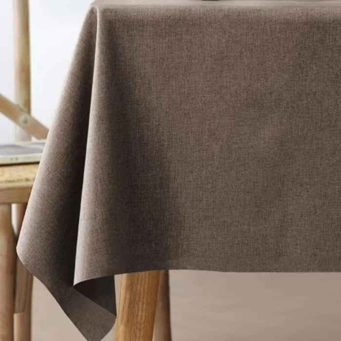 Bluejw Cotton and Linen Tablecloth Waterproof and Oil Resistant New Chinese Rectangular Tablecloth Dustproof Dinning Table Fabric - Image 1